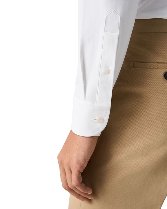 White Four-Way Stretch Shirt - Slim Fit