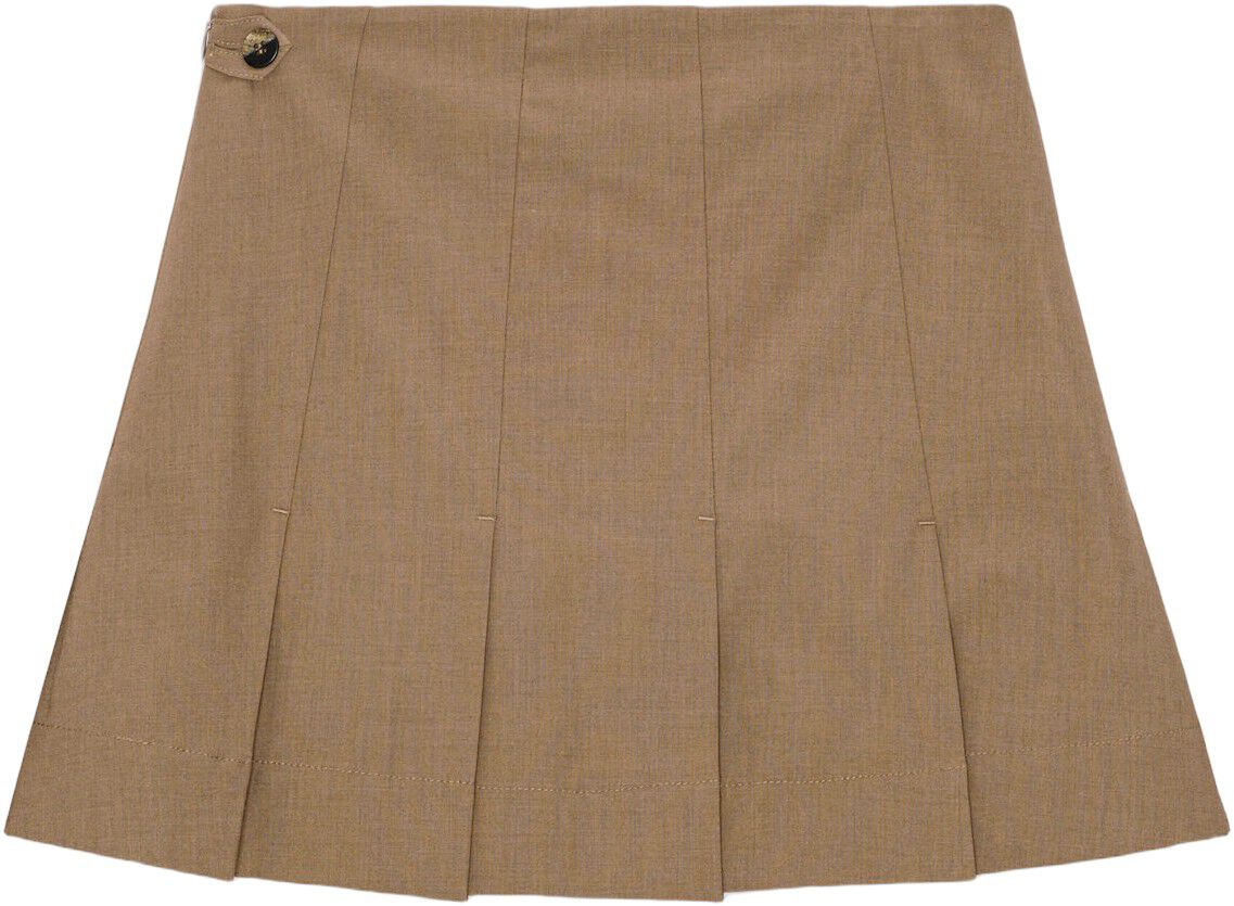 Drapey Melange Mini Skirt