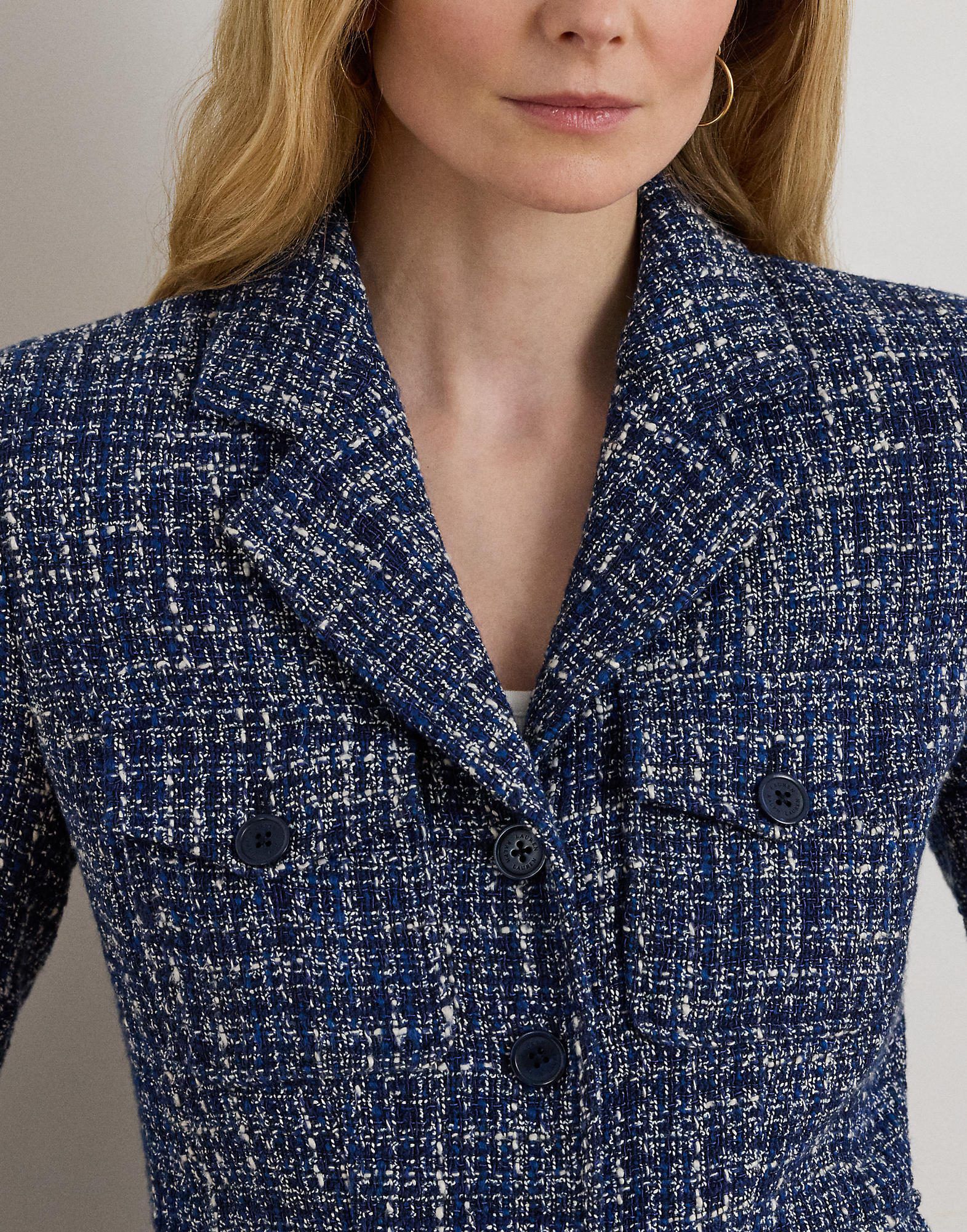 Cotton-Blend Boucl&eacute; Blazer