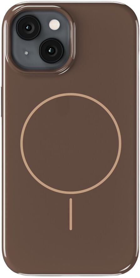 Mono Case Magsafe iPhone 15/14/13 Chocolate/Beige