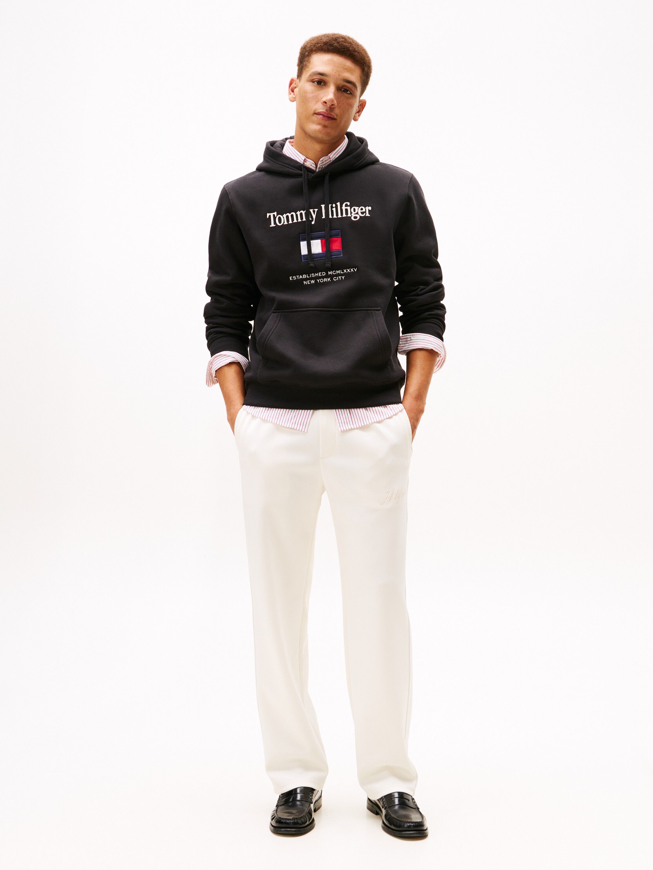 TOMMY EMBRO FLAG HOODIE
