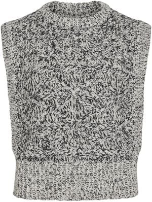 ROUSALLY O-NECK KNIT VEST/PF