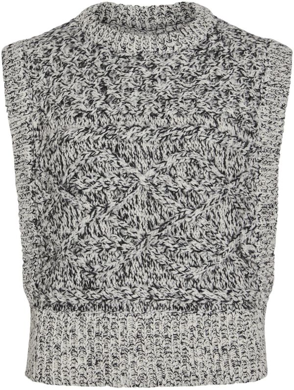Rousally O-Neck Knit Vest/Pf