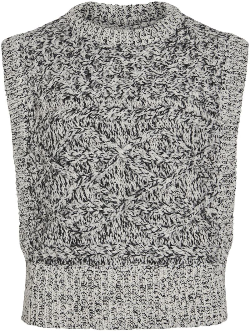 Rousally O-Neck Knit Vest/Pf