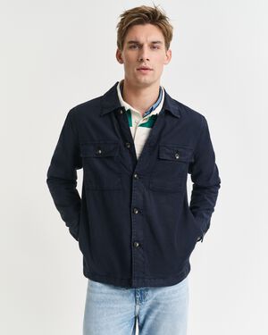 REG COT/LINEN OVERSHIRT