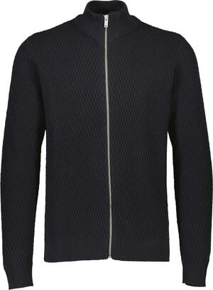 Zip through structure cardigan