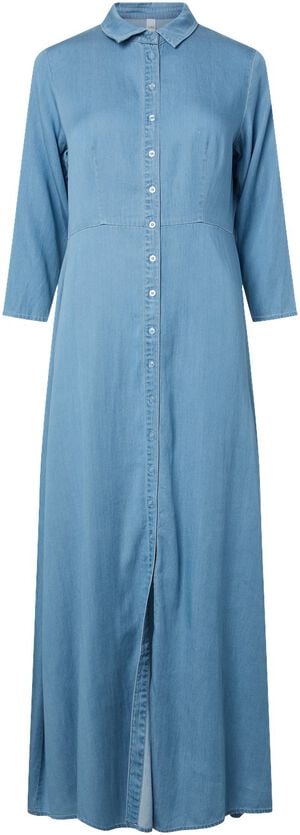YASSAVANNA 3/4 LONG CHAMBRAY DRESS
