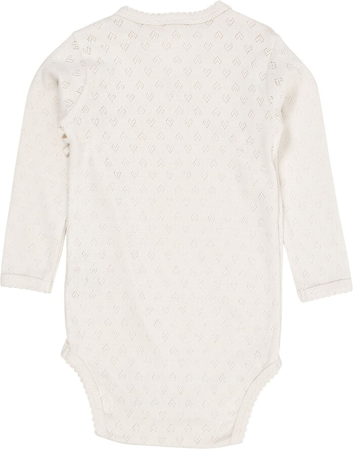 POINTELLE HEART CROSSOVER BODY LS