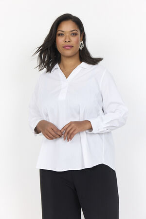 Curvy WA-SAGA 9 Bluse Hvid