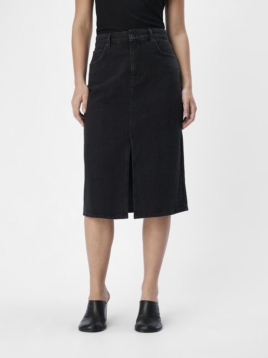 OBJELLEN MW MIDI DENIM SKIRT NOOS