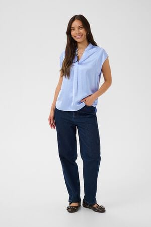 PananSZ Cap Sleeve Blouse