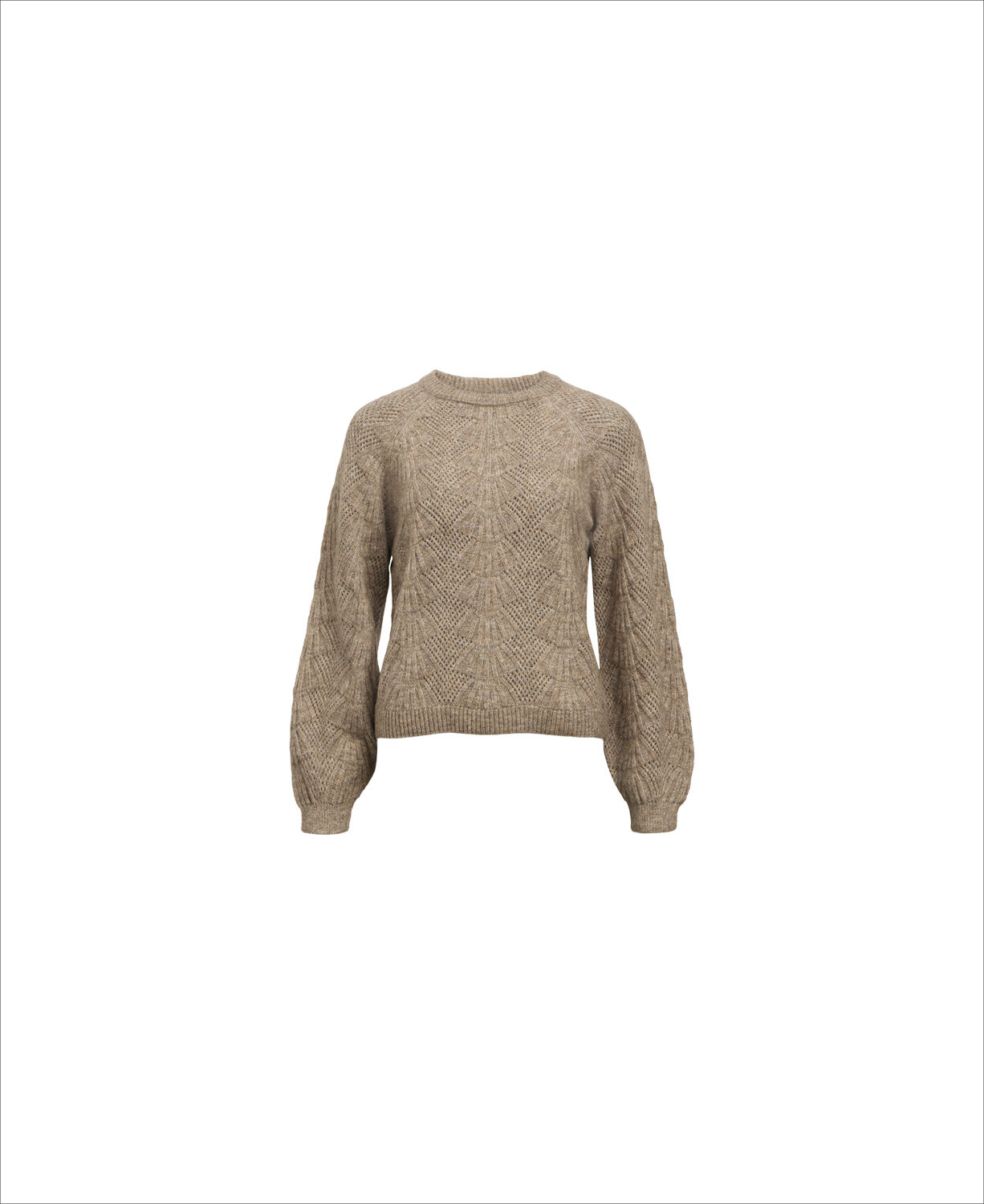 OBJFLORA RE L/S KNIT PULLOVER NOOS