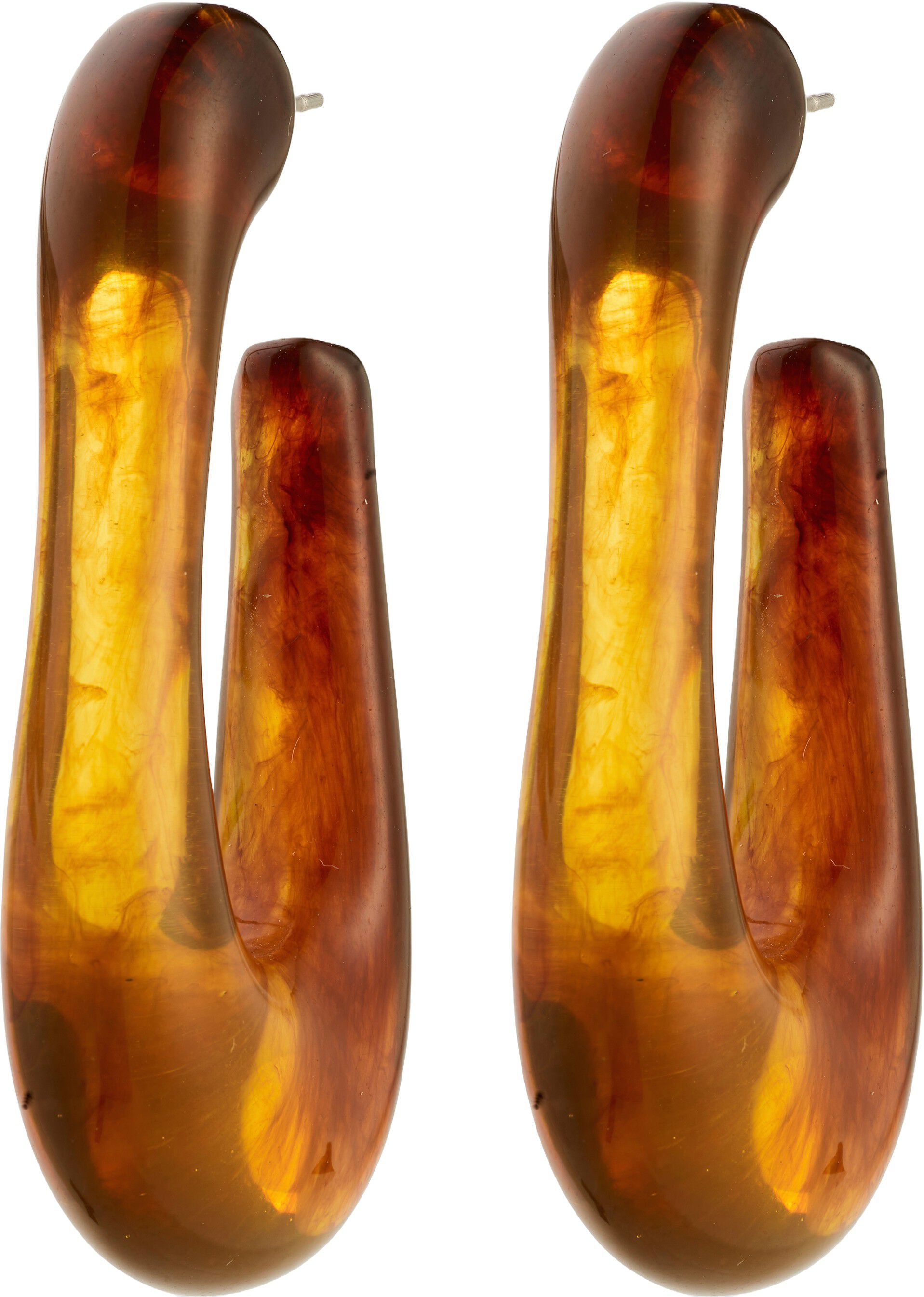 ELIJAH earrings brown