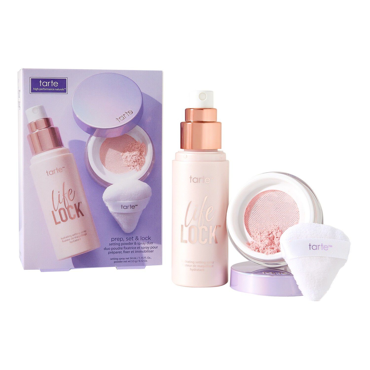 Prep, Set & Lock Setting Powder & Spray Duo - Duo med pudder og fikser