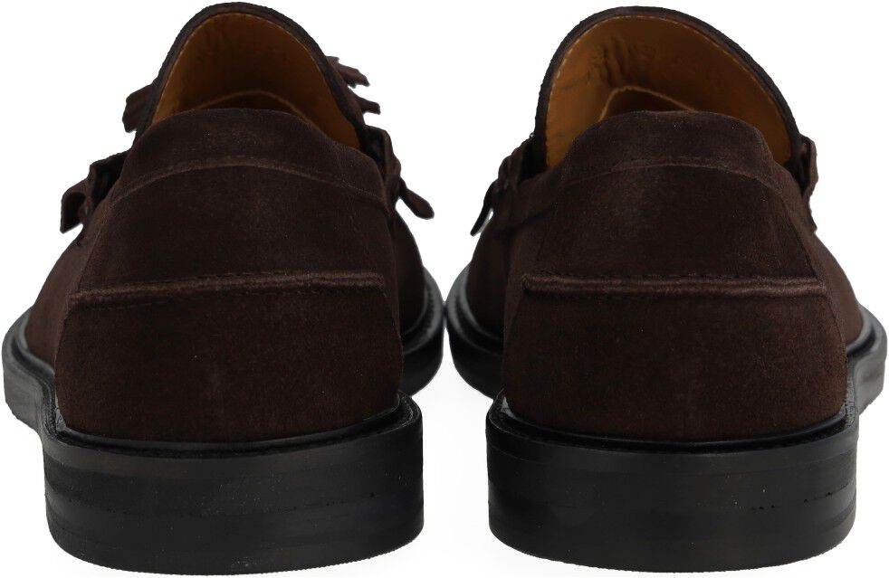 Rummelig loafer med frynser og kvas