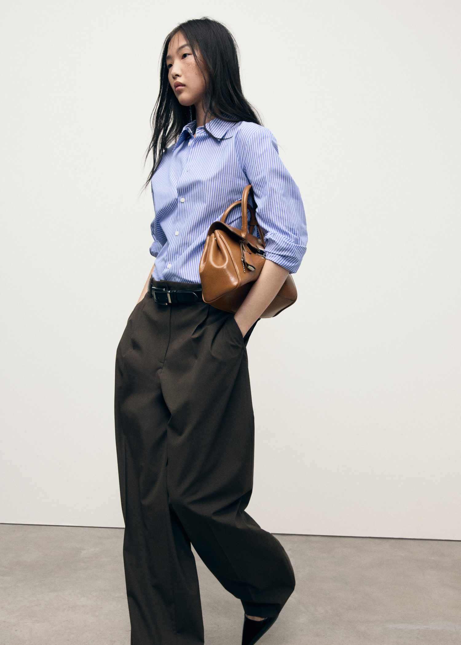 Cotton and lyocell blend straight s