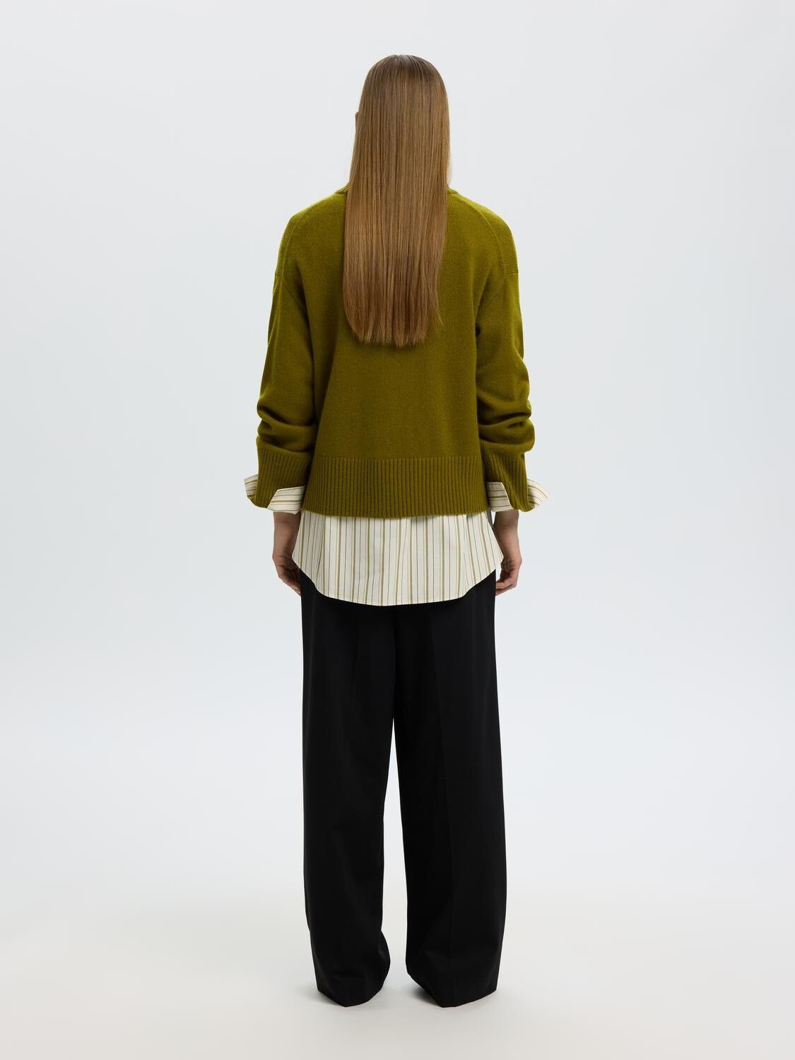 Slwcille Cashmere Blend Ls Knit O-Neck