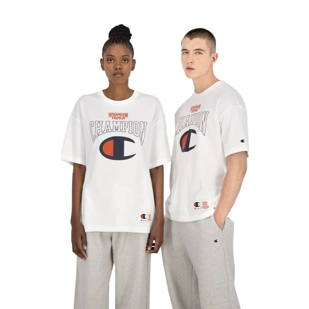 Champion X Stranger Things Logo T-shirt