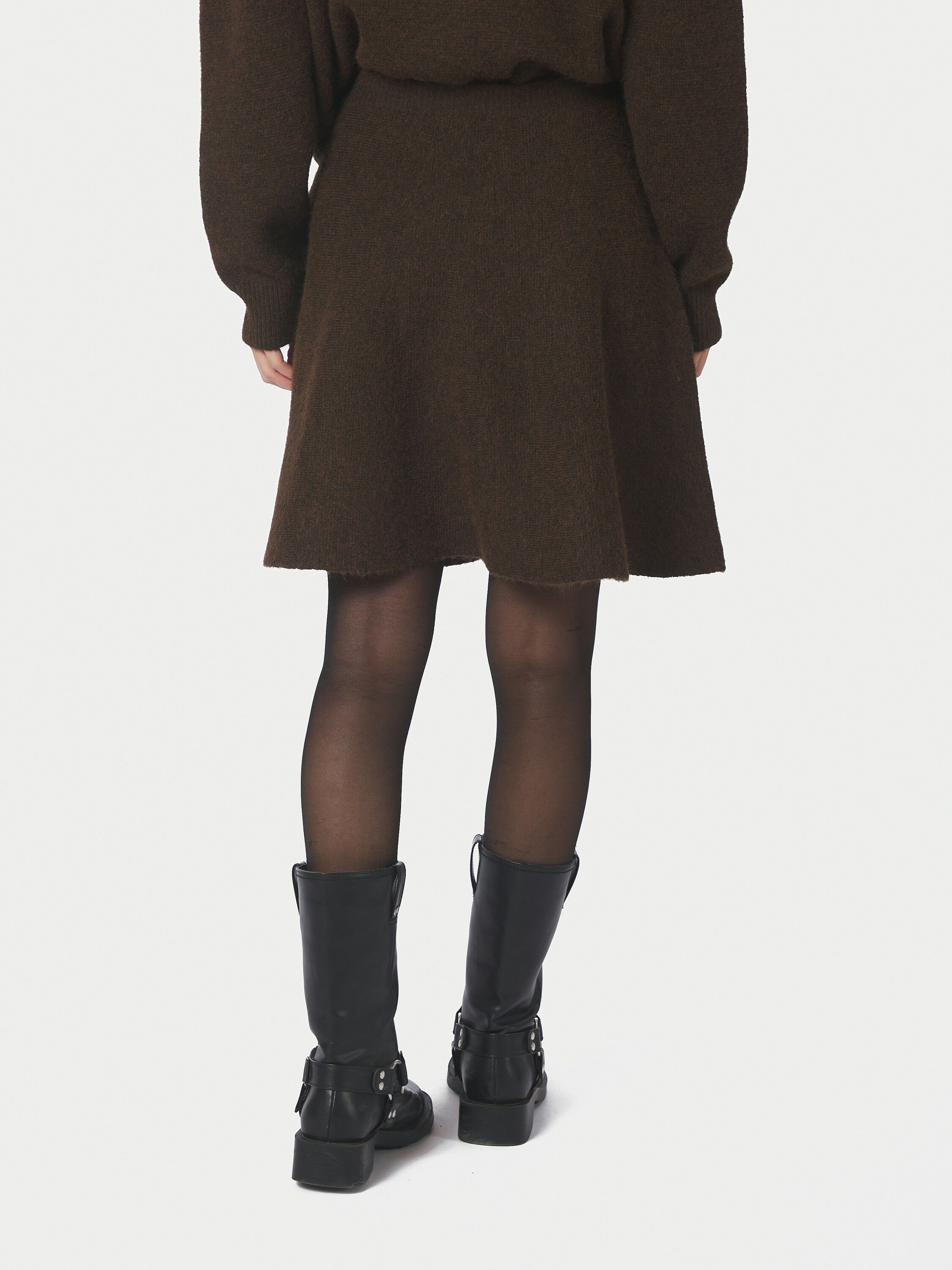 Renata Fluffy Knit Skirt