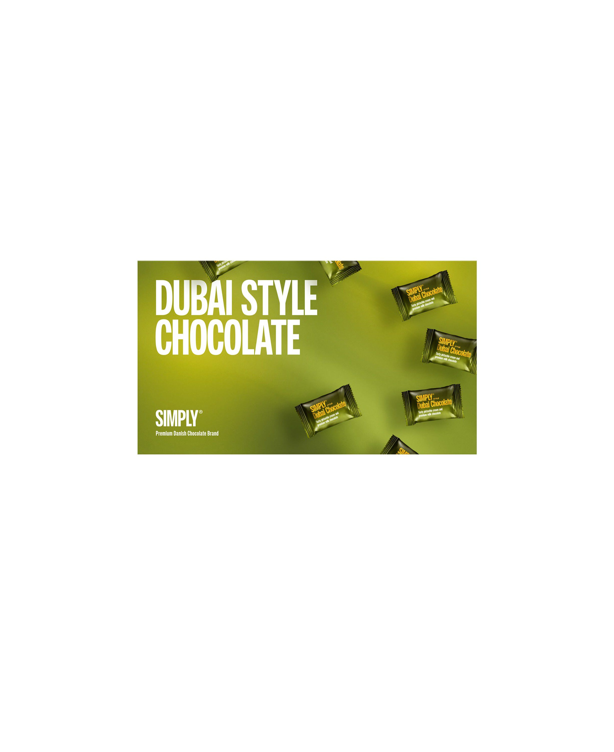 Simply&reg; DUBAI STYLE CHOCOLATE chokolade&aelig;ske (150g)