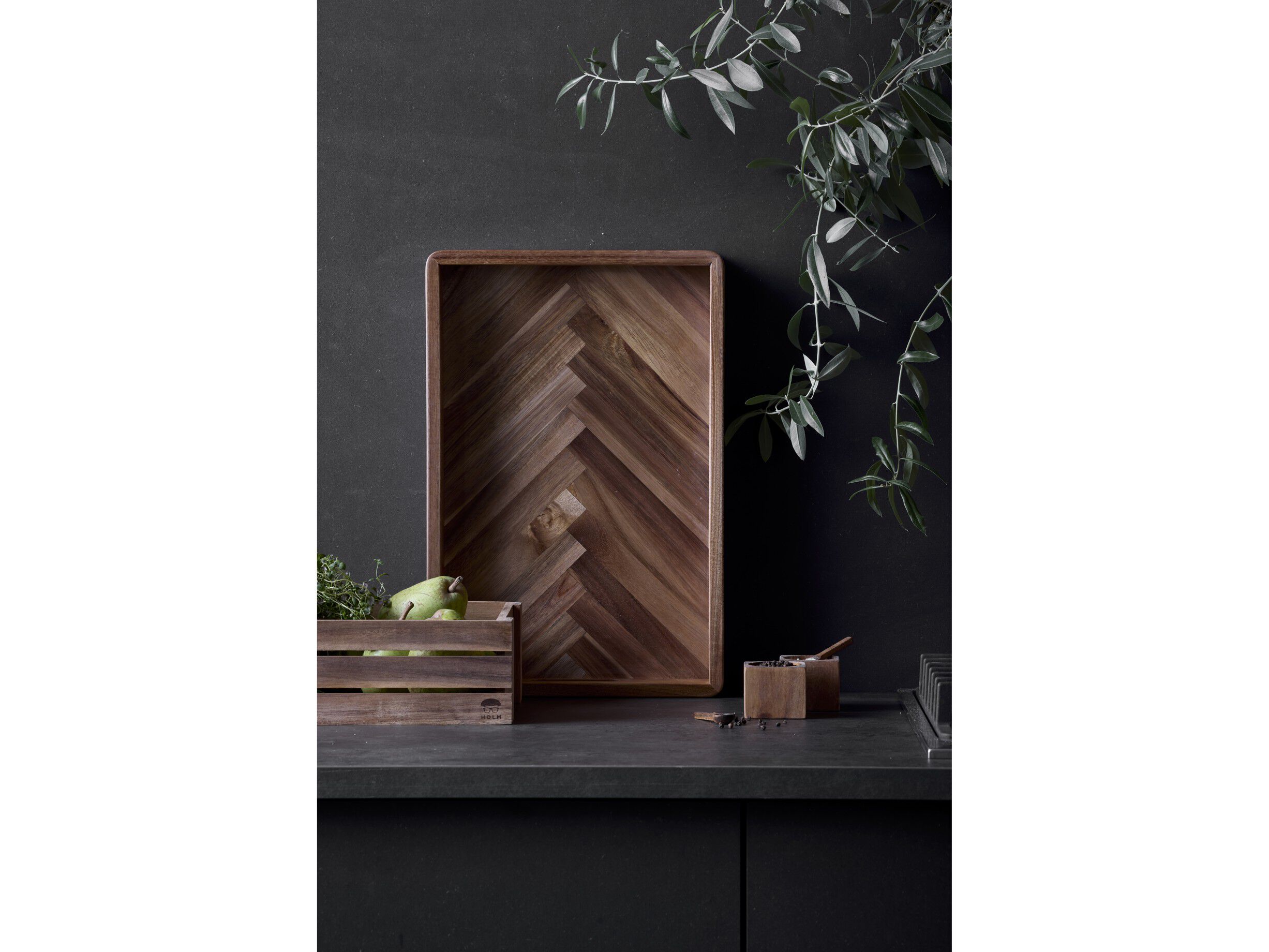 Bakke Sildeben 45,7 x 30,5 x 6,3 cm Akacietr&aelig;