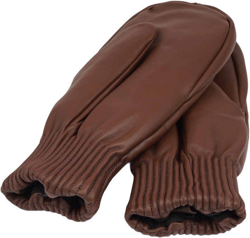 BERGAMO - THICK LEATHER MITTENS W/ FLEECE LINING