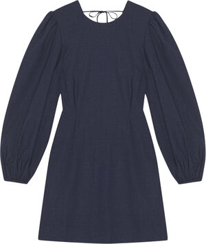 Drapey Melange Open Back Mini Dress