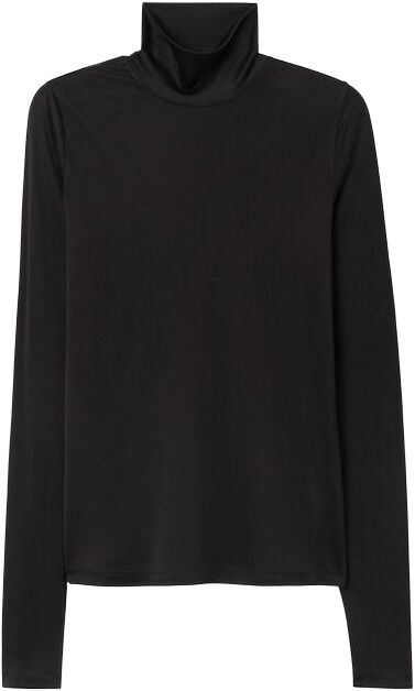 fitted jersey turtleneck