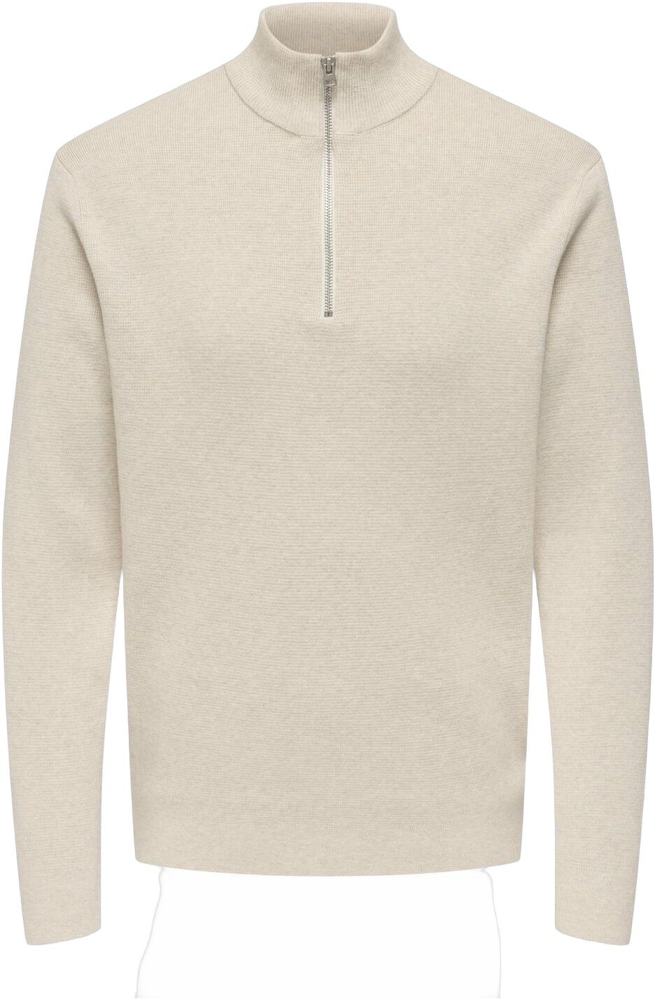 ONSTING LIFE REG HALF ZIP KNIT NOOS