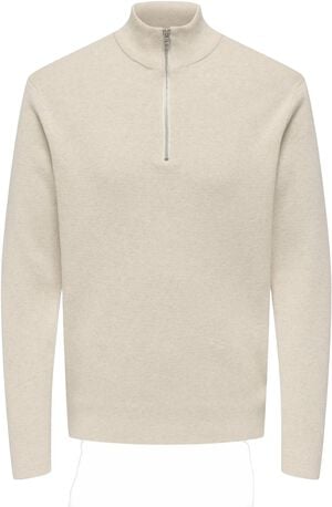 ONSTING LIFE REG HALF ZIP KNIT NOOS