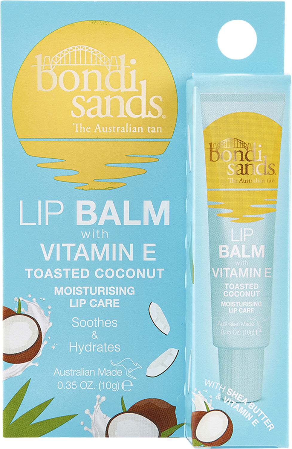 Moisturising Lip Balm Vitamin E + Toasted Coconut