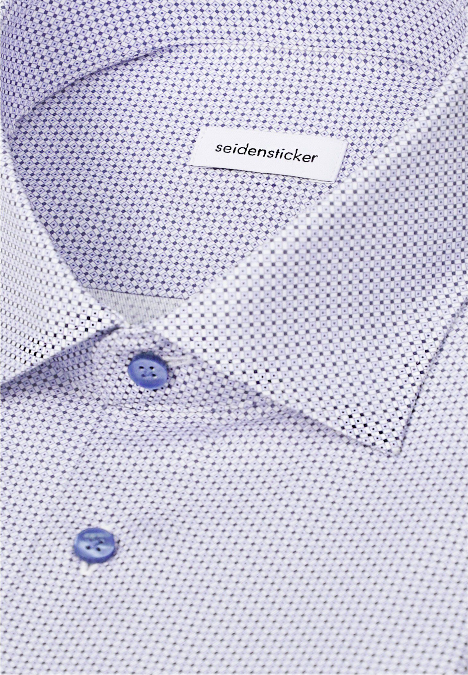 Business shirt Slim 1/1 Kent-Collar Print