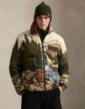 Pile Fleece Graphic Jacket