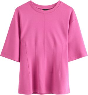 Peplumtopp i mjuk viskos med figurn