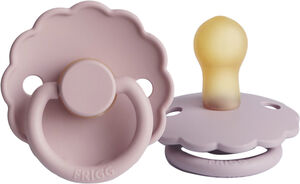 FRIGG Daisy runde sutter i latex 2-pak str. 1 - Baby Pink/Soft Lilac