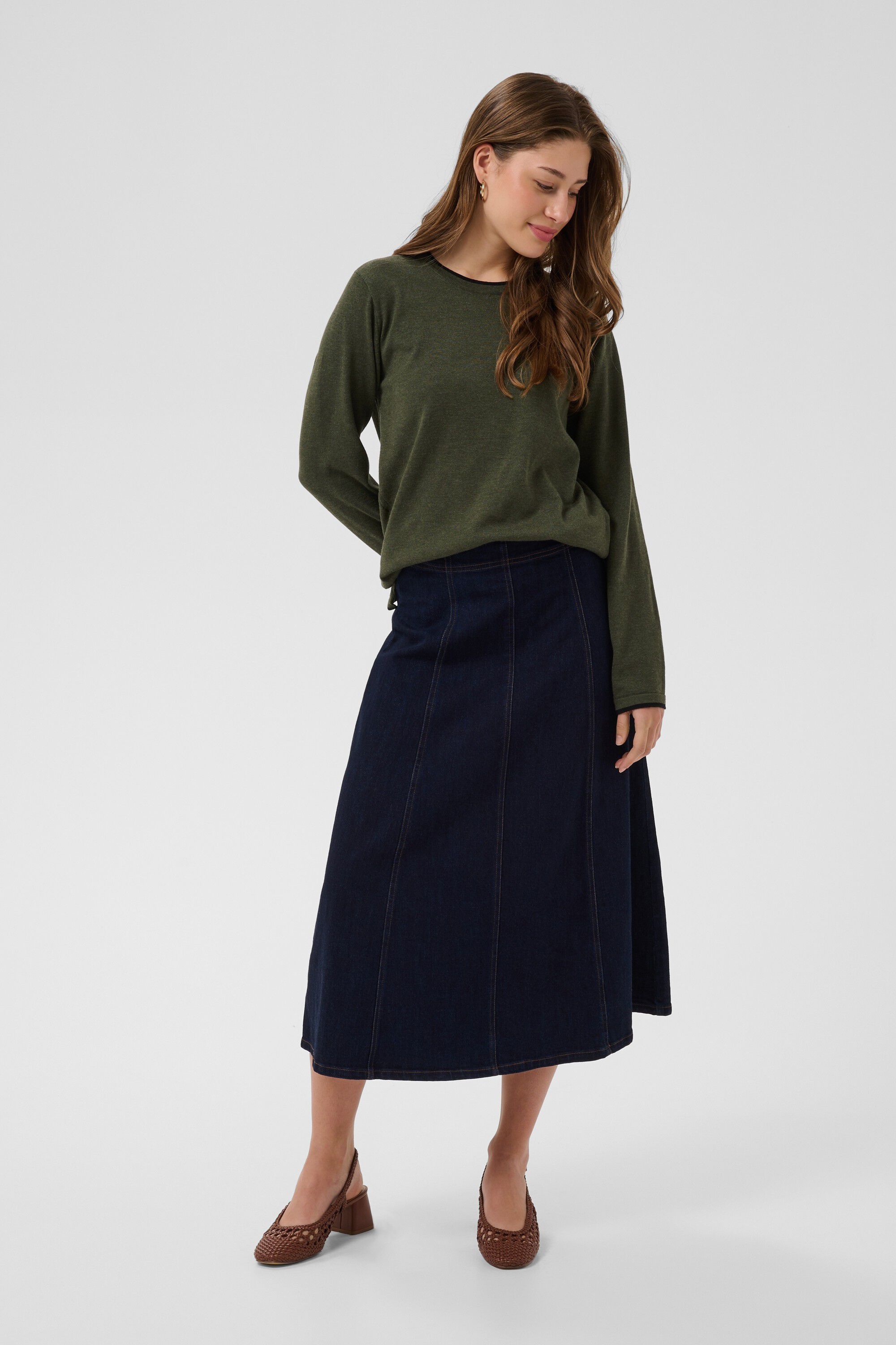 MilaSZ LS Contrast Pullover