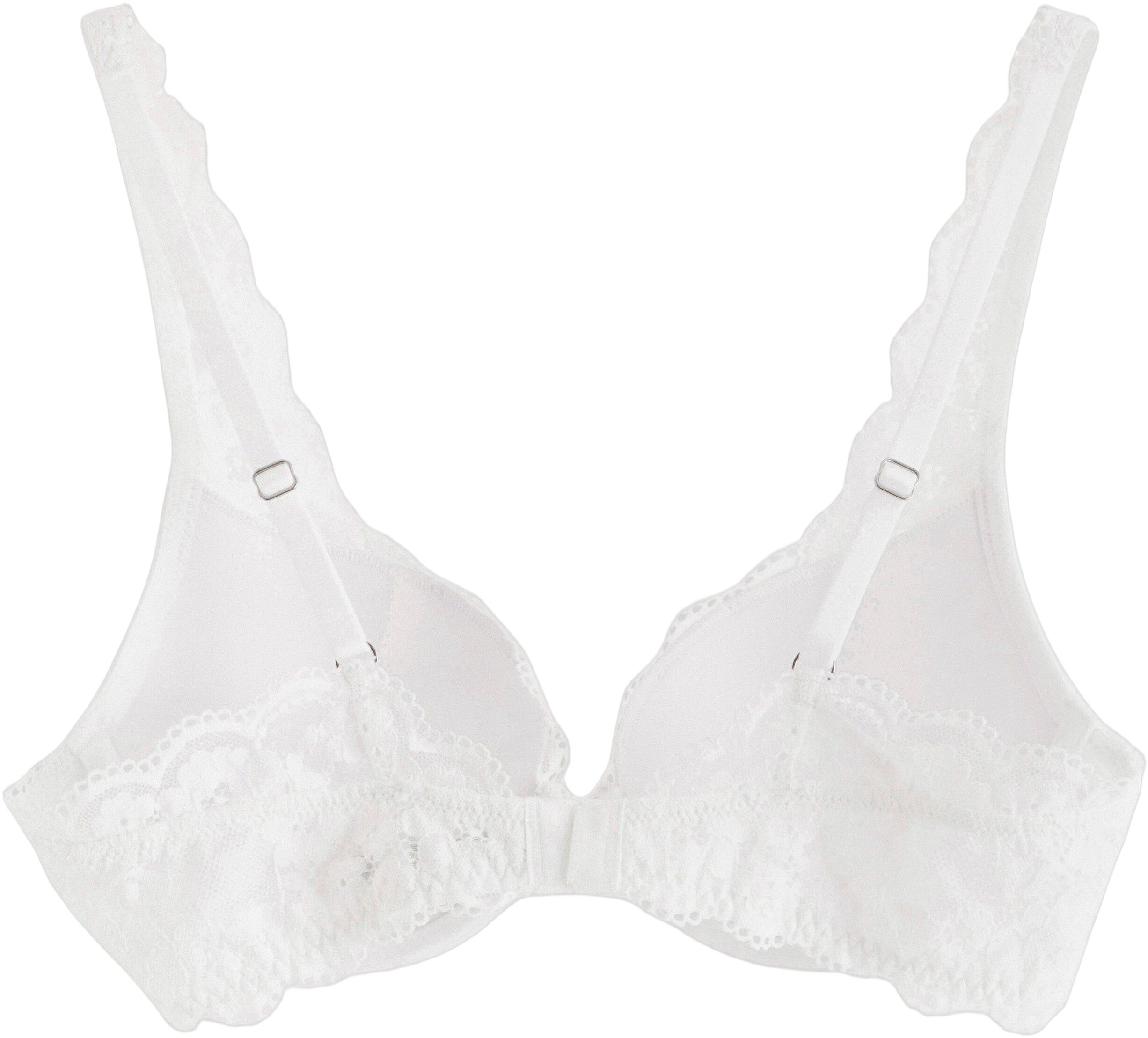 Malva push-up-bh med blonder