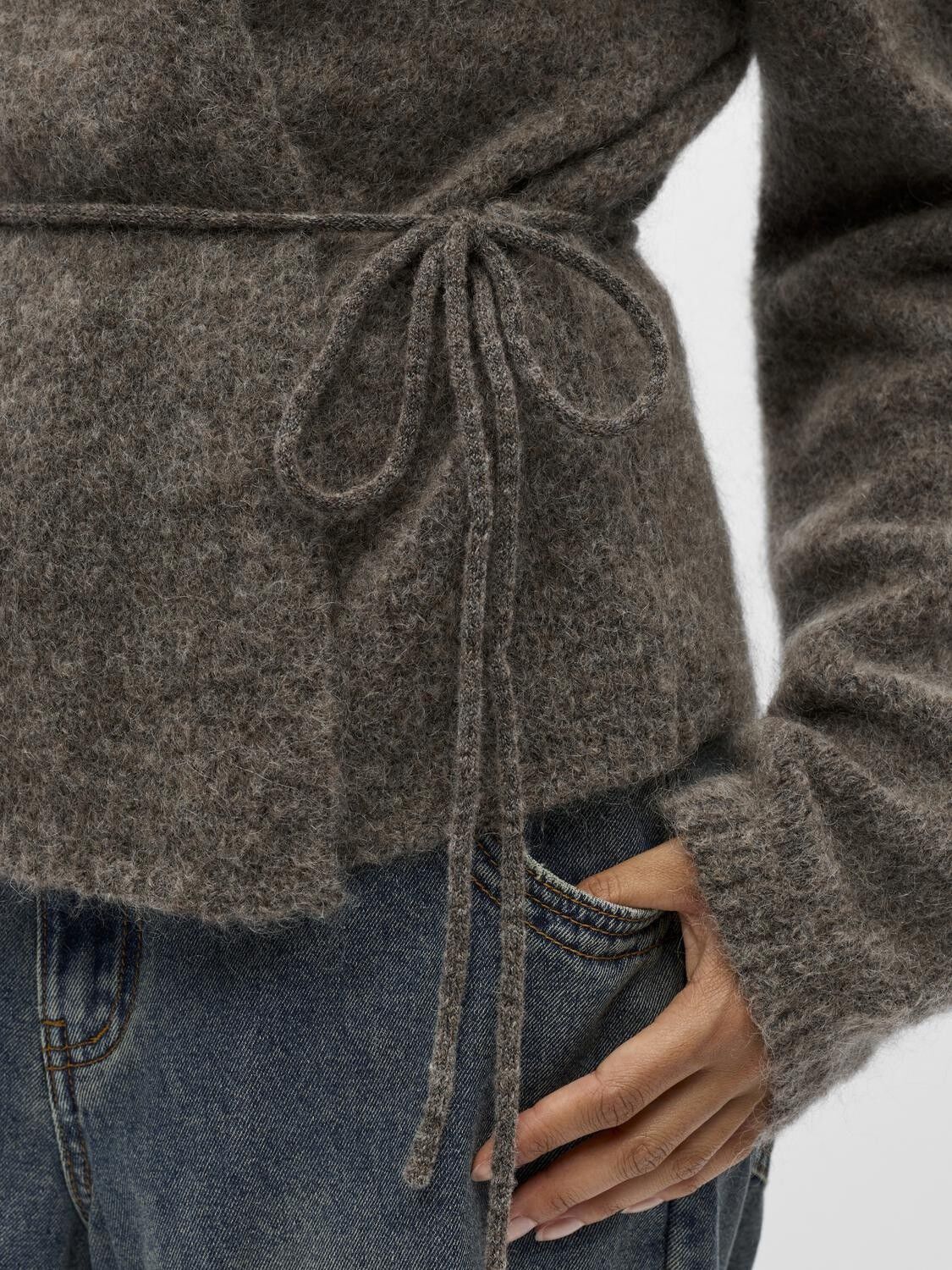 Objnete L/S Re Tie Cardigan Noos
