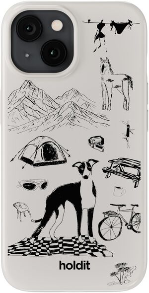 Graphic Print Case MagSafe iPhone 16e/15/14/13 Wool Gray