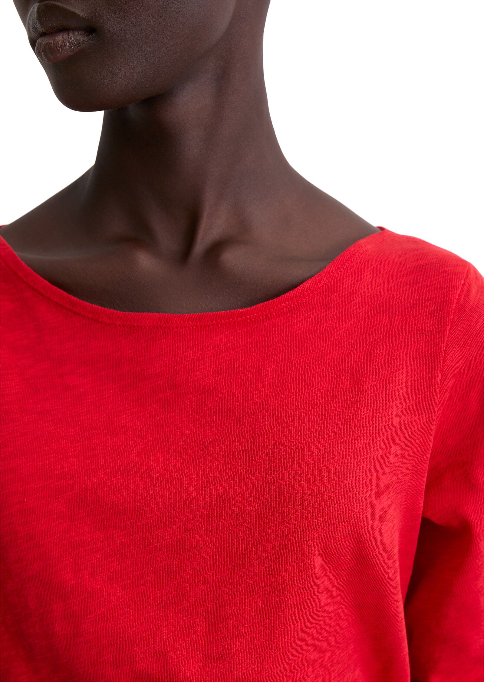 T-shirt, long sleeve, boat neck