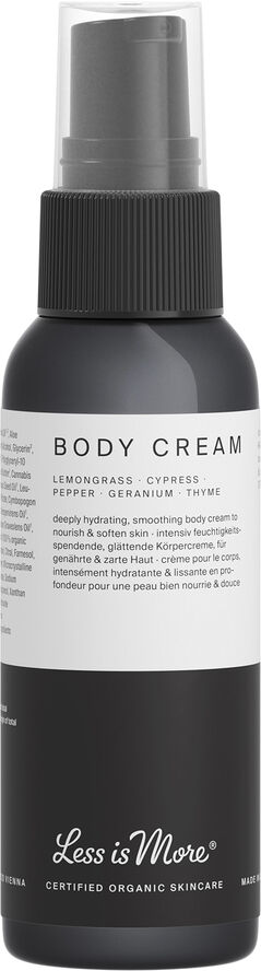Organic Body Cream Lemongrass Travel size 50 ml.
