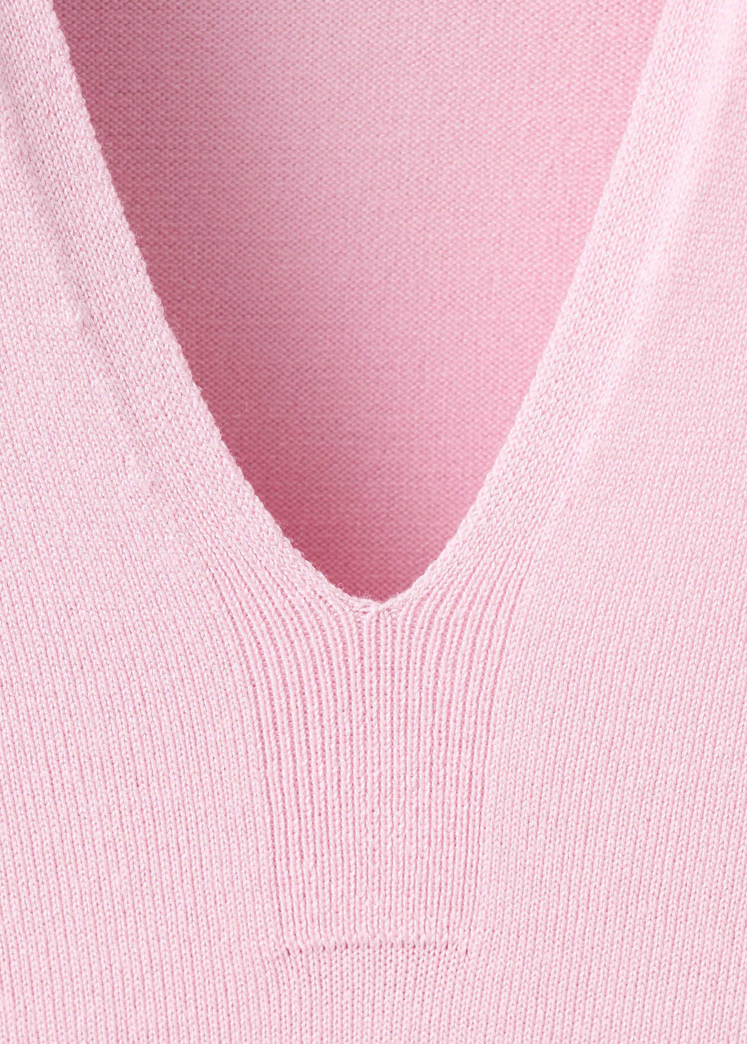 Fine-knit polo shirt