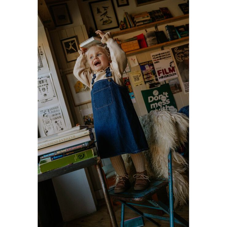 DON DENIM OVERALLDRESS