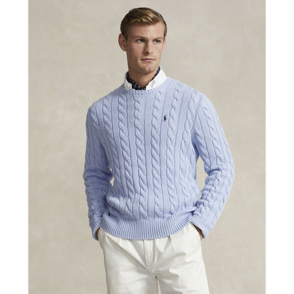 Cable-Knit Cotton Sweater