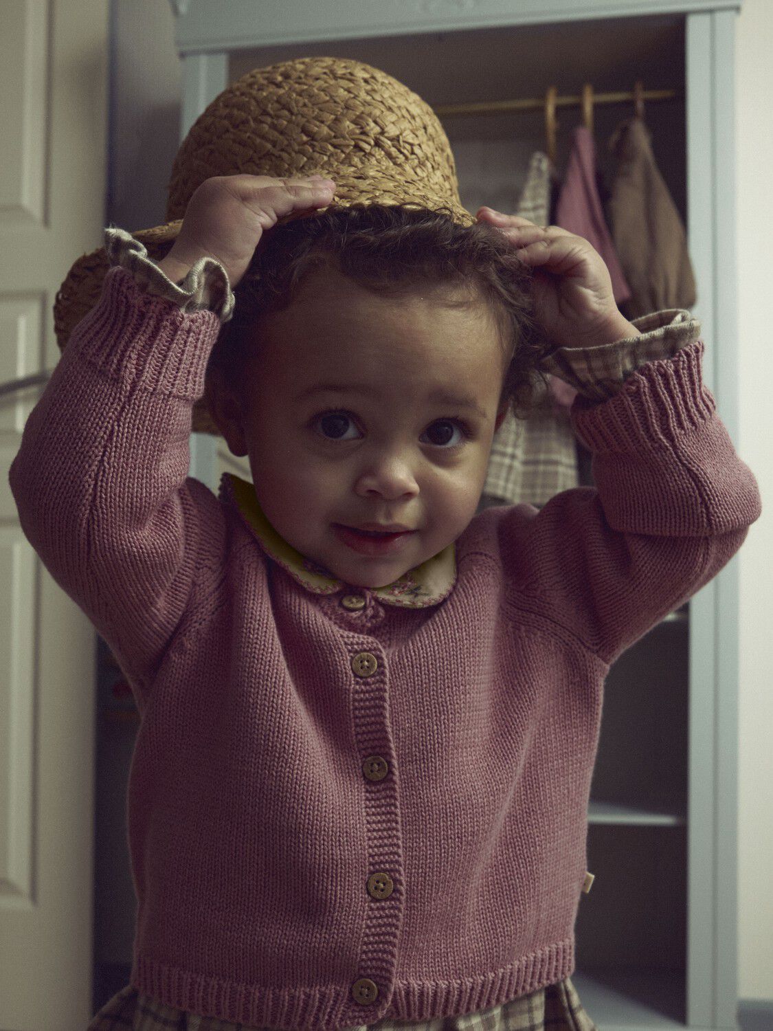 NBFRAMLA LS SHORT KNIT CARD LIL