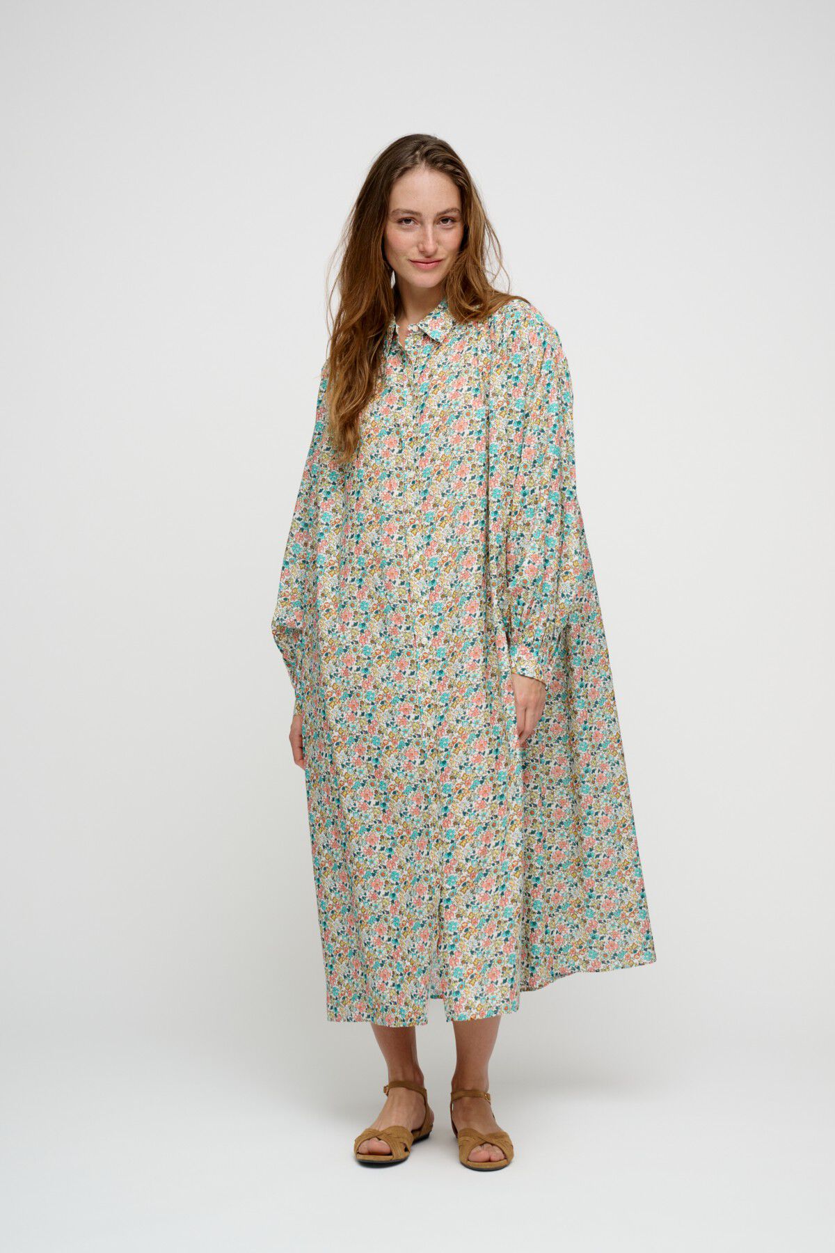 golden shirtdress