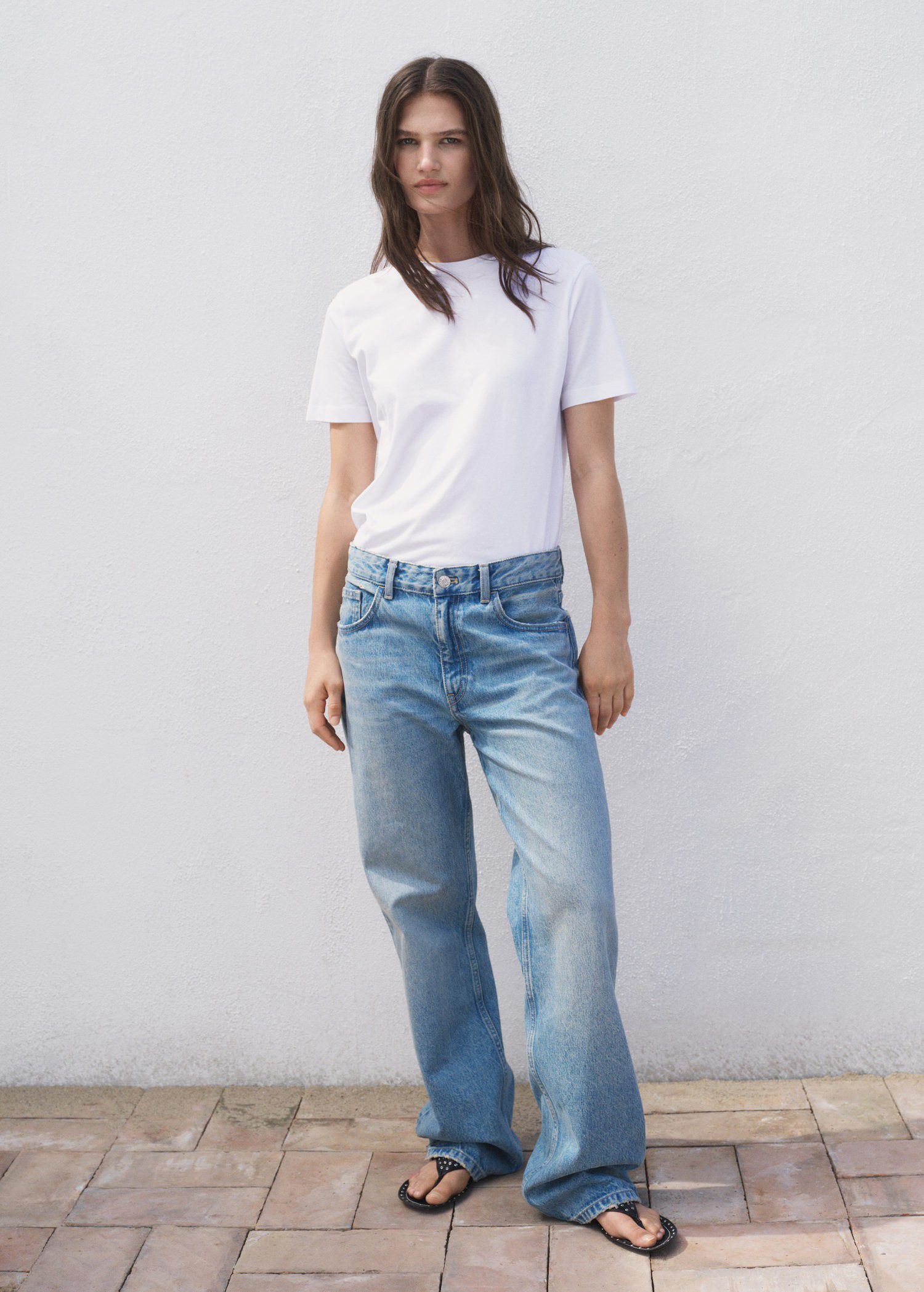 Cotton short-sleeved t-shirt