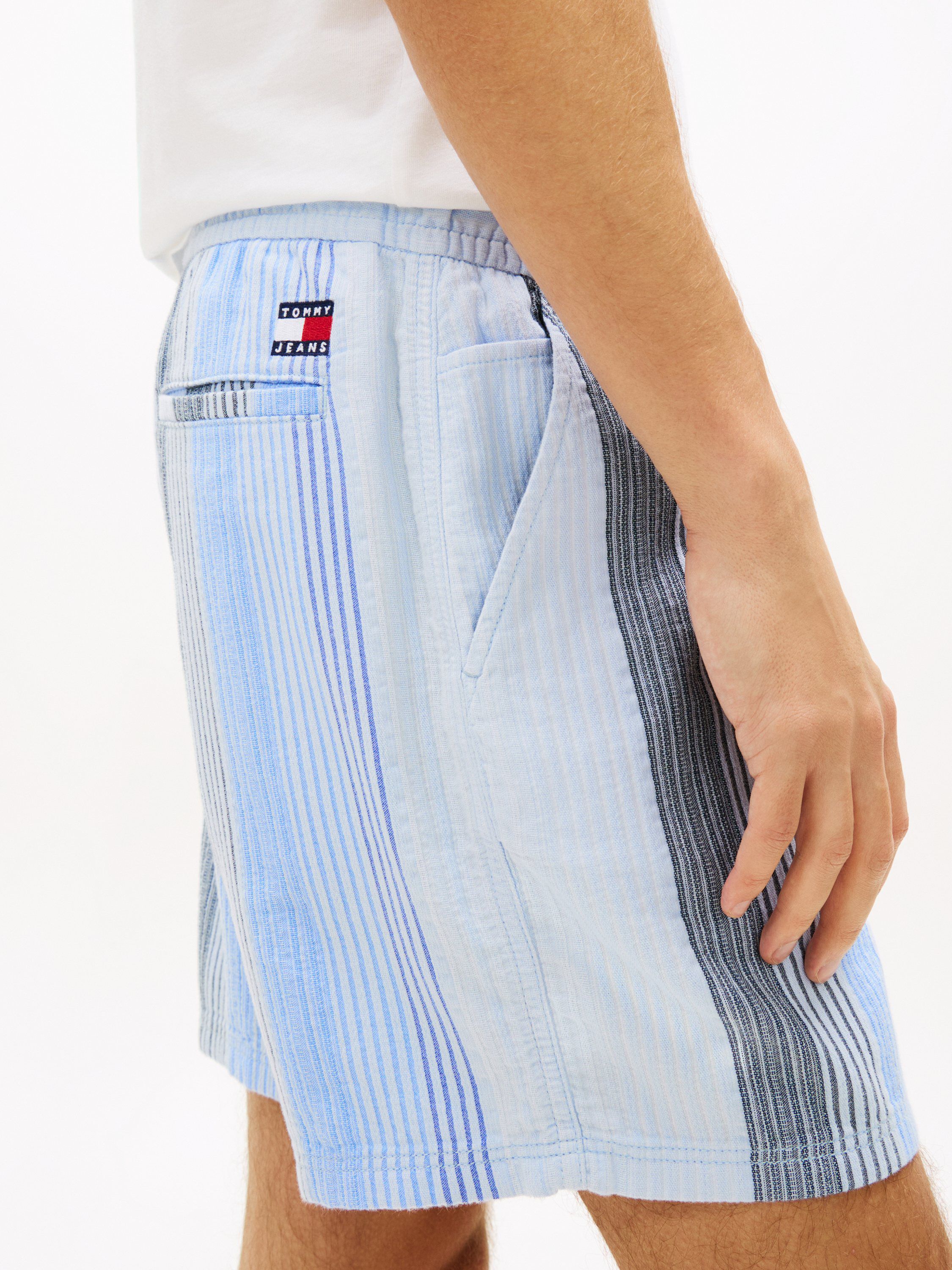 Dobby Stripe Relaxed Shorts