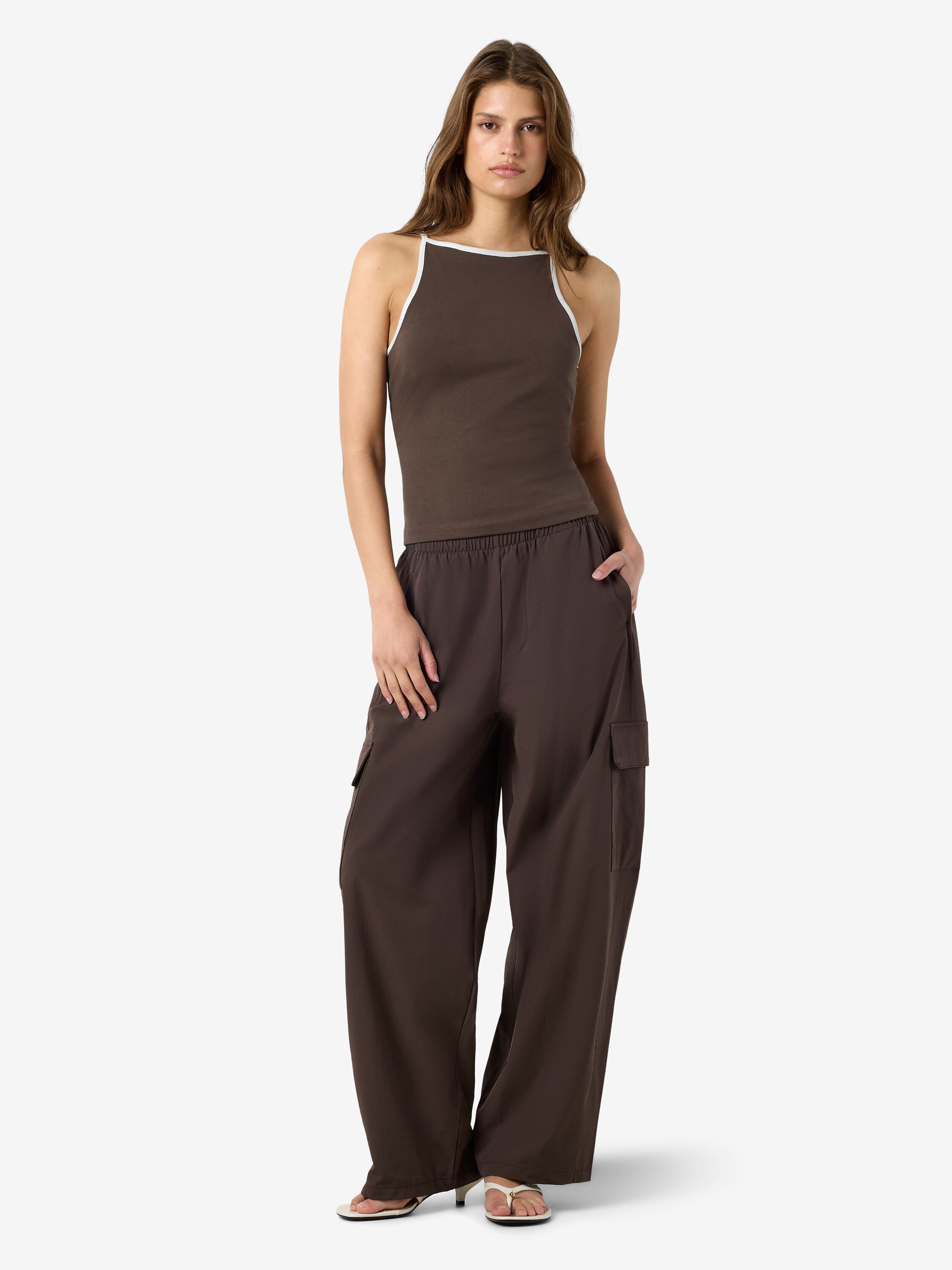 NMELLA SINGLET CONTRAST TANK TOP TN