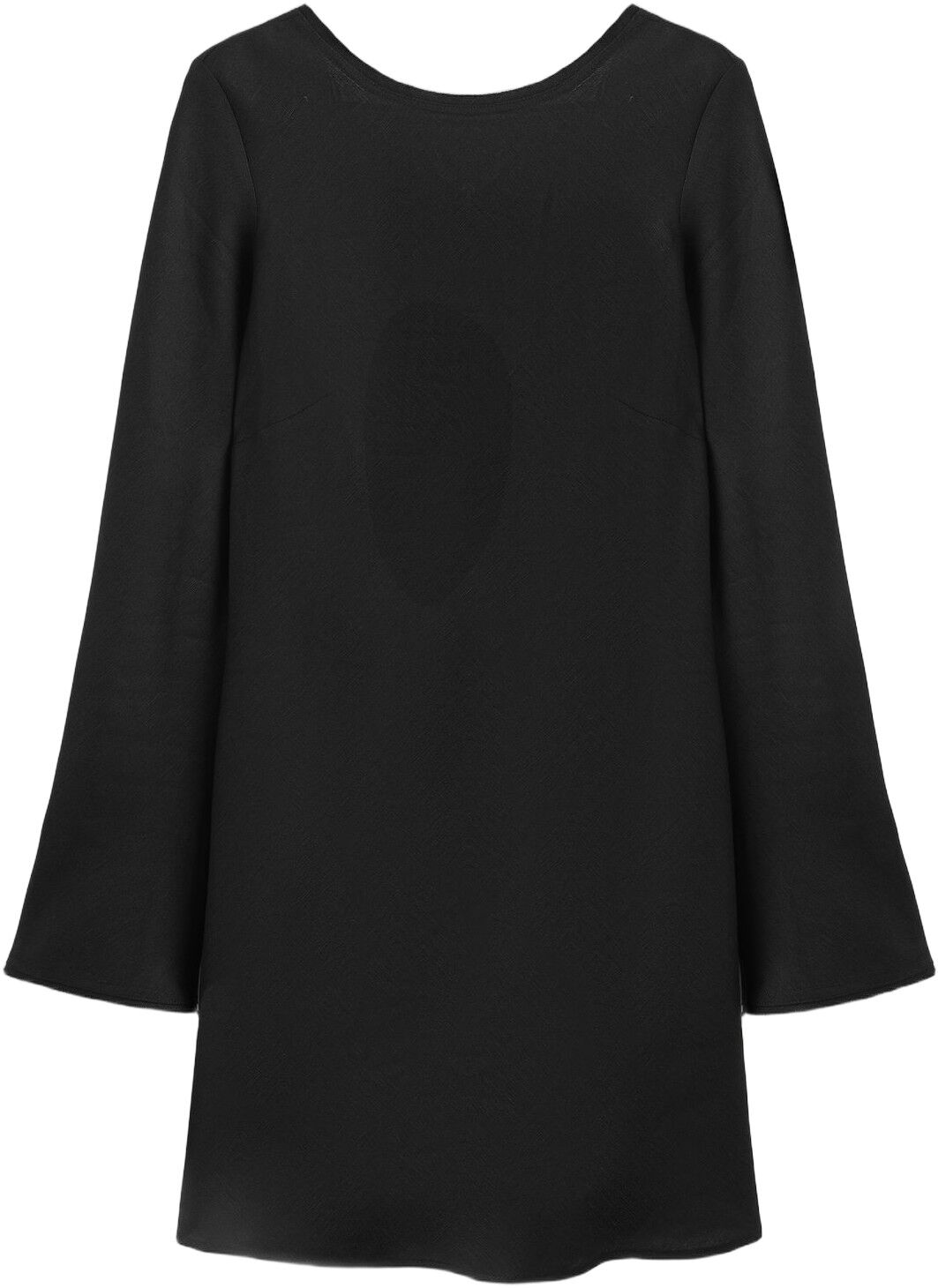 Linen dress with back opening